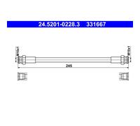 Bremsschlauch ATE 24.5201-0228.3