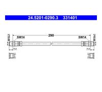 Bremsschlauch ATE 24.5201-0290.3
