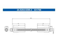 Bremsschlauch ATE 24.5204-0295.3