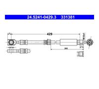 Bremsschlauch ATE 24.5241-0429.3
