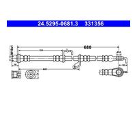 Bremsschlauch ATE 24.5295-0681.3