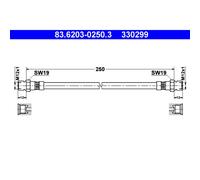 Bremsschlauch ATE 83.6203-0250.3