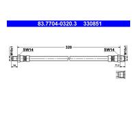 Bremsschlauch ATE 83.7704-0320.3