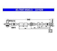 Bremsschlauch ATE 83.7847-0543.3