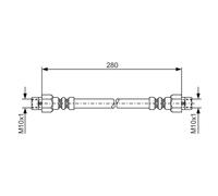 Bremsschlauch BOSCH 1 987 476 234
