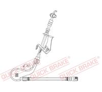 Flexibler Bremsschlauch mit Innengewinde 58.875X QUICK BRAKE für PEUGEOT CITROËN