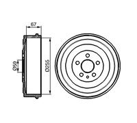 Bremstrommel BOSCH 0 986 477 144