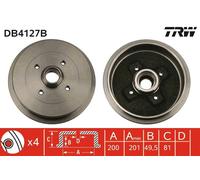 TRW Automotive AfterMarket DB4127B Bremstrommel