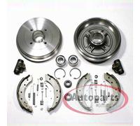 Bremstrommel Set Ø 203 mm + Zubehör + Radlager hinten für Renault Kangoo Rapid