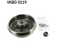 Bremstrommel SKF VKBD 0119 für MERCEDES-BENZ NISSAN RENAULT, Hinterachse