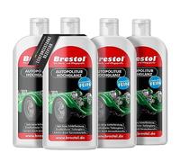 Brestol Hochglanzfinish 4X 500 ml - Autopolitur Carnaubawachs Wax Hochglanzpolitur Auto Politur Hochglanz Finish