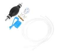 BRIGHTFUFU 2m Ölschlauch Transferpumpe Satz aus Kunststoff mit Handpumpe für Benzin und Kraftstoff Praktische Absaugpumpe für Autoreisen und Flüssigkeitstransfer