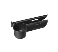 Brillenhalter Becherhalter für Tesla Model Y Refresh 6-Sitzer(B) | Dual-Design, Brillen und Becher, spart Platz, schwarzes ABS, für 6-Sitzer Model Y