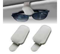 Brillenhalter für Auto Sonnenblende Sonnenbrillen Halterung für FIAT Panda 312 319 Hybrid Cross 2012-2022 Auto Visier Zubehör Sunglasses Aufbewahrung Holders, 2 Stück,B