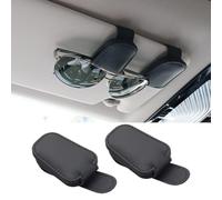 Brillenhalter für Auto Sonnenblende Sonnenbrillen Halterung für Mini One Cooper F55 F56 Bj. ab 2013 Auto Visier Zubehör Sunglasses Aufbewahrung Holders, 2 Stück,A