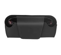 Brillenhalter für Auto, Sonnenbrillenhalter Auto mit Magnetverschluss, Leder Sonnenbrillenhalter für Autovisier, Auto Sonnenbrillenhalter Schwarz, Sonnenblende Organizer, Kfz-Visier-Zubehör