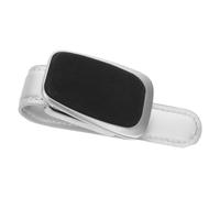 Brillenhalter für Sonnenblende im Auto aus Legierung und PU | Sonnenbrillenclip fürs Auto, Sichere Einhandnutzung, Schneller Einbau, für Belege und Fahrzeugpapiere
