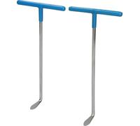 BRILLIANT TOOLS BT601050 Auspuff-Ziehhaken-Satz, 2-tlg [Powered by KS TOOLS], Blau Silber