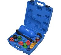 Brilliant Tools BT711110 MASTER Öl-Einfülltrichter-Satz mit drehbarem Winkelarm, 15-tlg