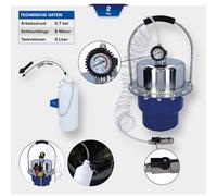 Brilliant Tools Druckluft-Bremsentlüftungsgerät mit Auffangflasche - BT701260