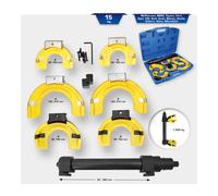 Brilliant Tools Federspanner-Satz, 15-teilig, mit Kunststoff-Schutzeinlagen - BT651200