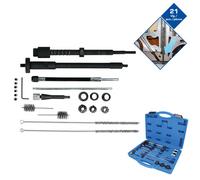 Brilliant Tools Injektorsitz- und Schacht-Reinigungs-Satz, 21-teilig (Werkzeuge für Motor einschließlich Kühlsystem, Kraftstoffanlage, Abgasanlage, Kl