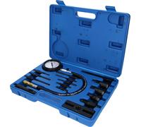 BRILLIANT TOOLS BT581000 Kompressionstester-Satz für Diesel Motor en | 18-tlg. [Powered by KS TOOLS]