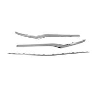 Brilluxa 3-teiliges Ersatz-Zierleisten für die vordere Stoßstange unten für E-Klasse W213 Exclusive Line 2021 bis 2023. Chrom-Schlagleistenabdeckung für den vorderen Schweller (Electroplated)