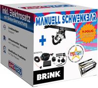 BRINK AHK für BMW 5er Limousine F10 14-17 schwenkbar + 7-pol BRINK ES SPEZ