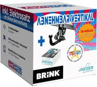 BRINK AHK für Ford Focus C-MAX 03-10 vert. abnehmbar + 13-pol ES ABE