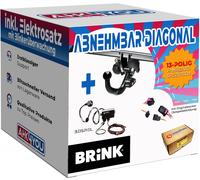 BRINK AHK für Skoda Fabia Kombi 15-18 diag. abnehmbar + 13-pol WESTFALIA ES SPEZ