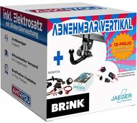BRINK AHK für Smart 1 #1 ab 23 vert. abnehmbar + 13-pol JAEGER ES SPEZ