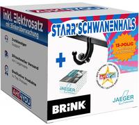 BRINK AHK für Toyota RAV4 ohne Reserverad 06-13 starr + 13-pol ES ABE