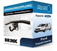 Brink Anhängerkupplung abnehmbar Kugelstange von hinten gesteckt - FORD TRANSIT COURIER B460 Kasten/Großraumlimousine