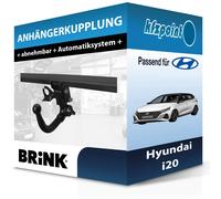 BRINK Anhängevorrichtung Rückseite mit abnehmbarem Kugelkopf für HYUNDAI 4023100