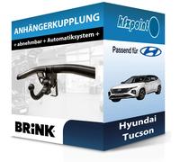 Brink Anhängerkupplung abnehmbar Kugelstange von schräg unten gesteckt - HYUNDAI TUCSON