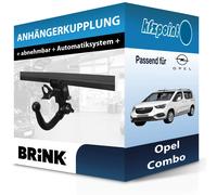 Brink Anhängerkupplung abnehmbar Kugelstange von unten gesteckt - PEUGEOT RIFTER