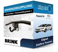 Brink Anhängerkupplung abnehmbar Kugelstange von schräg unten gesteckt - OPEL ZAFIRA TOURER C