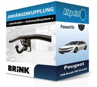 Neue abnehmbare Brink Anhängerkupplung für Peugeot 508 Break SW (Kombi) 11- NEU