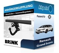 Brink Anhängerkupplung abnehmbar Kugelstange von unten gesteckt - RENAULT SCÉNIC IV