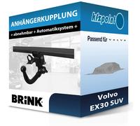 Brink Anhängerkupplung abnehmbar Kugelstange von unten gesteckt - VOLVO EX30