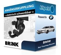 Brink Anhängerkupplung schwenkbar inkl. Brink E-Satz 13polig spezifisch - BMW 5 Touring
