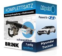BRINK Anhängekupplung schwenkbar und ECS E-Satz 7polig für Hyundai Tucson 15- FP