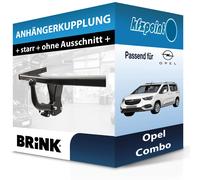 Brink Anhängerkupplung starr mit angeschraubtem Kugelkopf - OPEL COMBO Tour / Life