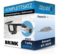 BRINK Anhängekupplung starr und ECS E-Satz 7polig für Smart #1 SUV 06.2022-jetzt