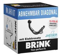 Brink Anhängerkupplung abnehmbar für Hyundai i20 12-14 mit 13pol Elektrosatz