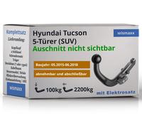 BRINK ANHÄNGERKUPPLUNG abnehmbar für Hyundai Tucson 15-18 +7pol ESatz ABE