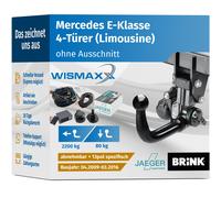 Brink Anhängerkupplung abnehmbar für Mercedes E-Klasse 09-16 Stufenheck W212 13P