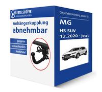ANHÄNGERKUPPLUNG für MG HS / EHS 20-24 vert. abnehmbar BRINK +7pol E-Satz ABE