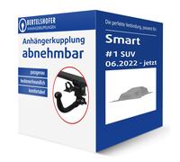 Brink Anhängerkupplung abnehmbar Kugelstange von unten gesteckt - VOLVO EX30
